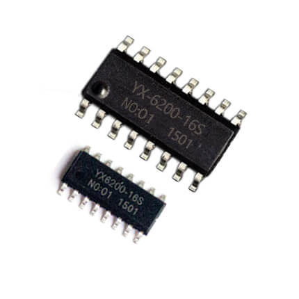 YX6200-16S 串口控制语音解码芯片